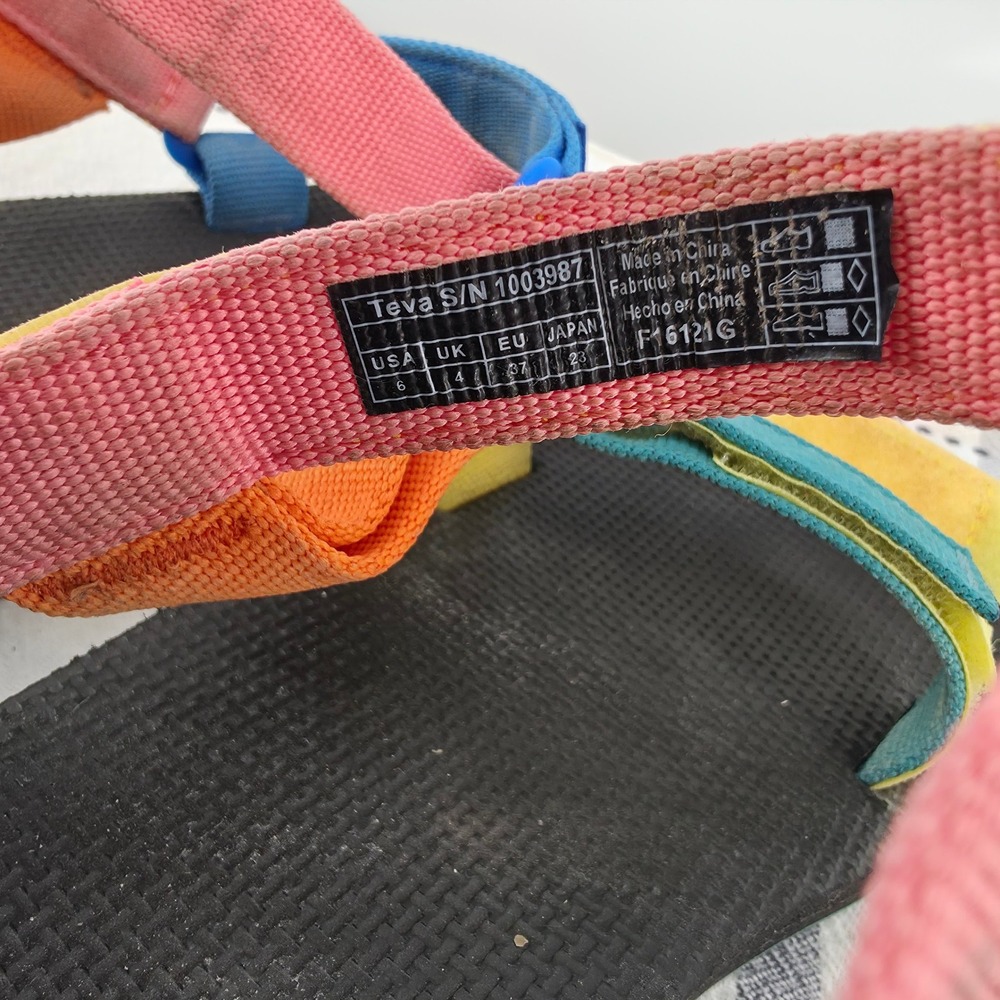 Teva Original Universal Multi Colorblock Sandals Women's Size 6 - Picture 9 of 12